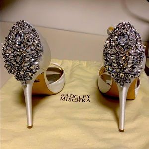 Badgley Mischka Dawn Platform Heel - White 8.5